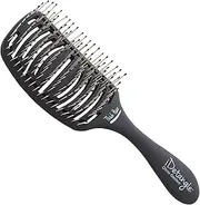 Olivia Garden iDetangle™ Detangling Hair Brush for Thick Hair - Detangle, Flexible Vented Hairbrush, Dual Curved Shape
