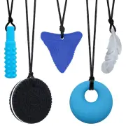 Chew Necklaces for Sensory Kids, Sensory Chewy Toys for Boys with Autism, ADHD,