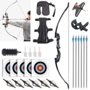40lbs Archery Takedown Recurve Bow Hunting Target with Arrow Rest & Bow Sight