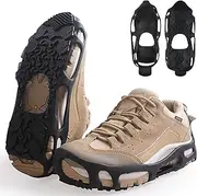 [AGOOL] Spikeless Ice Cleats Perfect for Transitioning Between Indoor/Outdoor Surfaces Slip On Spikeless Ice Traction Devices Grippers Indoor Anti-Slip Job Safety Traction Slip-On