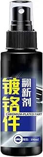 Chrome Cleaner and Polish,100ml Deep Cleaning Chrome Polish - Automotive Care Products for Rim Paint Headlights Trim Refurbishment