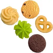 KOMBIUDA 5pcs Realistic Fake Cookie Models Artificial Biscuits Simulation for Education Decor