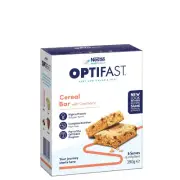 OPTIFAST VLCD 6 x 65g (390g) Bars-Cereal with Cranberry Flavour Low Calorie Diet