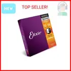 Elixir Strings 80/20 Bronze Acoustic Guitar Strings w NANOWEB Coating, Light/Med