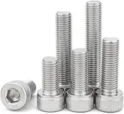 5-10pcs M3 M4 M5 M6 Pitch 0.35/0.5/0.75mm 304 Stainless Steel A2-70 Fine Thread Hexgonal Hex Socket Round Cap Head Screw Allen Bolt(10Pcs M4x0.5x22mm)
