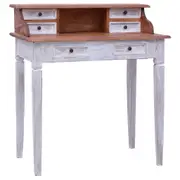 Writing Desk with Drawers 90x50x101 cm Solid Mahogany Wood vidaXL