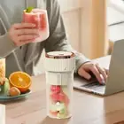 Usb Rechargeable Juicing Cup Small Fruit Blender Portable Mini Juicer with Sharp