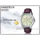 CASIO手錶專賣店 時計屋 MTP-V300L-9A CASIO 羅馬三眼指針男錶 皮革錶帶 裏柳色 生活防水