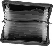 GARIOUANS Mini Accordion File Organizer with Zipper Lightweight and Portable Travel Document Holder for Receipts Cash Cards and Small Documents Multilayer Design for Easy Storage and