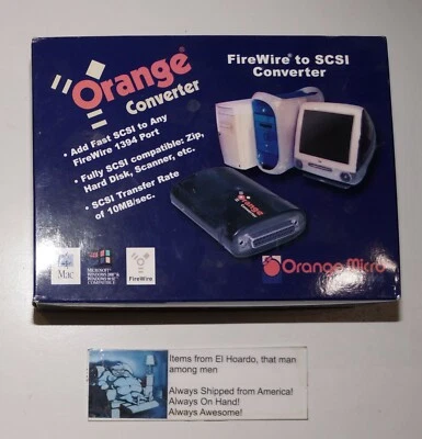 Orange Micro/BELKIN Firewire 1394 (F) TO SCSI DB25 (F) Adapter/Converter SEALED