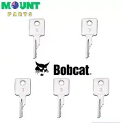 5 Key Bobcat Skid Steer Ignition Keys Plant Excavator Digger Keys