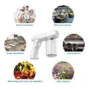 Spray Gun Blue Light Nano Steam Sprayer Fogging Home Office Car Disinfection A++