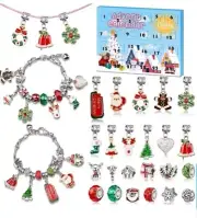 Girls Jewelry Making Kit DIY Charm Bracelet Advent Calendar for Kids Countdown