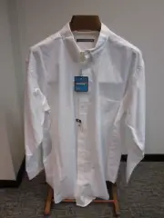 George Foreman White Dress Shirt, Comfort Collar, Men's Size 18 - 35/36, NWT