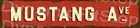 Mustang Ave Rustic Tin Metal Street Sign Workshop Garage Australian made
