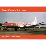 Trans-Canada Air Lines Viscount Art Print - Vickers V.724 Repro - 2 sizes poster
