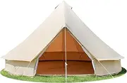 MIUZ 4-Season Bell Tent 3M 4M 5M 6M Waterproof Canvas belltent Glamping Yurt Teppee Tents Commercial Grade Belltent