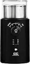 Coffee Culture Size: 12 Cup Black Electric Coffee Grinder, Black, CG100B