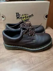 DR. MARTENS BOSTON LEATHER OXFORD, WOMEN'S US SZ 7 M, Dark Brown 13437201 NEW