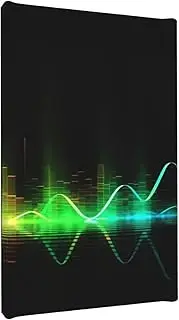 LHDGBWC Canvas Wall Art for Living Room Wall Decor Modern Artwork Painting Pictures Hanging Canvas Prints Cool Music sound wave Aesthetic Wall Art for Bedroom Bathroom Office Wall Art Decor 8"x12"