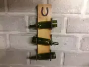 Wine Rack - Wall Mounted - Reclaimed Wood - Horseshoe Wine Rack