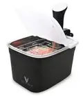 Versatile 12-Quart Sous Vide Container with Built-in Rack and Collapsible Hin...