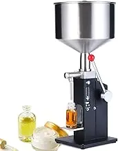 Manual Liquid Filling Machine 5-100 Ml, Bottle Filling Machine Bottle Filler for Paste and Liquid, with Scale Removable Holder, for Water, Cosmetic Cream, Shampoo, Lip Gloss