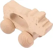Totority Wooden Animal Car Toy for Baby Hand Push Car Toys Preschool Toys Toddler Wooden Car