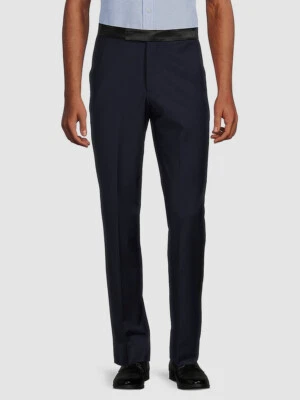 Brooks Brothers Men's Blue Wool Blend Regent Fit Tuxedo Pants Size W34/L30