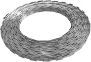 vidaXL BTO-22 NATO Razor Wire 100 m Galvanised Steel Coiled Barbed Fence Durable