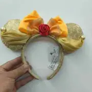 Disney Parks Minnie Mouse Bow Mickey Belle Beauty and the Beast Ears Headband