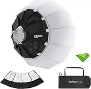 GODOX CS-50D with SS-50 Skirt Lantern Softbox 50cm/20inch Omni-Directional Light Modifier Bowens Mount for Godox SL60W SL150II, UL150, VL150 Light for Video Recording, Live Streaming, and Filmmaking