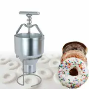 Stainless Manual Donut Depositor Dropper Plunger Dough Batter Dispenser Hopper