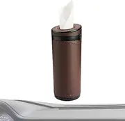 Tissue Holder for Car, Cylinder Tissue Holder Car Tissue Dispenser, Facial Tissues Boxes Napkin Dispenser, Round Tube Tissue Container, Multifunction Napkin Holder for Car Cup Holder Helves