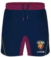 Brisbane Lions AFL Players Classic Training Shorts Sizes S-5XL! T1