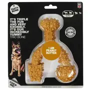 Tasty Bone Nylon Trio Bone Peanut Butter Dental Care Dog Chew Large