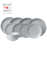 Royal Doulton Exclusively for Gordon Ramsay for Gordon Ramsay Maze Light Grey 12pc Set with $18 Credit