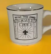New Vintage 1975 BOY SCOUTS BSA Buffalo Trace Area Council Coffee Mug