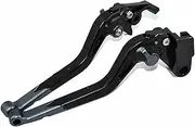 Clutch Brake Lever for Kawasaki for Ninja Z250 Z 250 2017 2018 2019 2020 Modified CNC Alloy 6-Speed Adjustable Brake Clutch Lever Kit Handle(5)