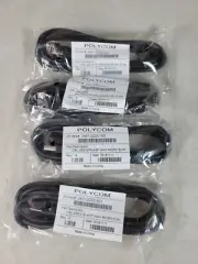 (4 NEW) Polycom 2457-20202-001 Angled Micro USB to USB Micro-USB-USB 2M