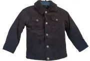 Urban Republic Boys Black Sherpa Lined Corduroy Jacket Toddler Size 4 Small NEW