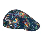 Royal and Awesome Golf Hat Men`s Bright Birdie Blue Golf Flat Cap Adjustable