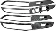 CLEZON 4pcs/Set Car Styling Window Switch Panel Cover Trim Frame Decorative Sticker, for MG, ZS 2017-2018 Window Control Trim Car Window Switch Cover