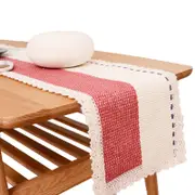 Catzon Burlap Lace Table Runners Simple Home Decoration-Charlotte