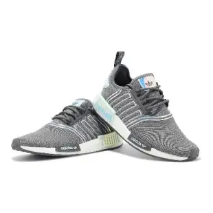 adidas 休閒鞋 NMD_R1 W 女鞋 灰 白 藍 緩震 Boost 經典 運動鞋 愛迪達 GW9472