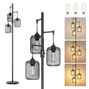 Floor Lamps for Living Room Dimmable Floor Lamp with Cage Shade 70'' Standing...