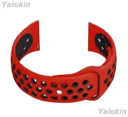 Red and Black Band Strap with Quick Release Pins for Fossil Q Founder 2.0