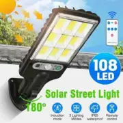 108 COB LED Super Bright Motion Sensor Solar Outdoor Lights