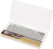 Labymos 30pcs Nail Drill Bits Cuticle Cleaner Tungsten Steel Rotary Polishing File Grinding Heads Mani Pedi Tools