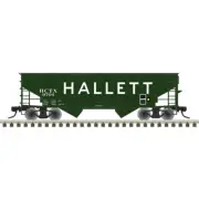 Atlas Trainman 20007442 HO Scale 2 Bay Offset Hopper Hallett # 9704